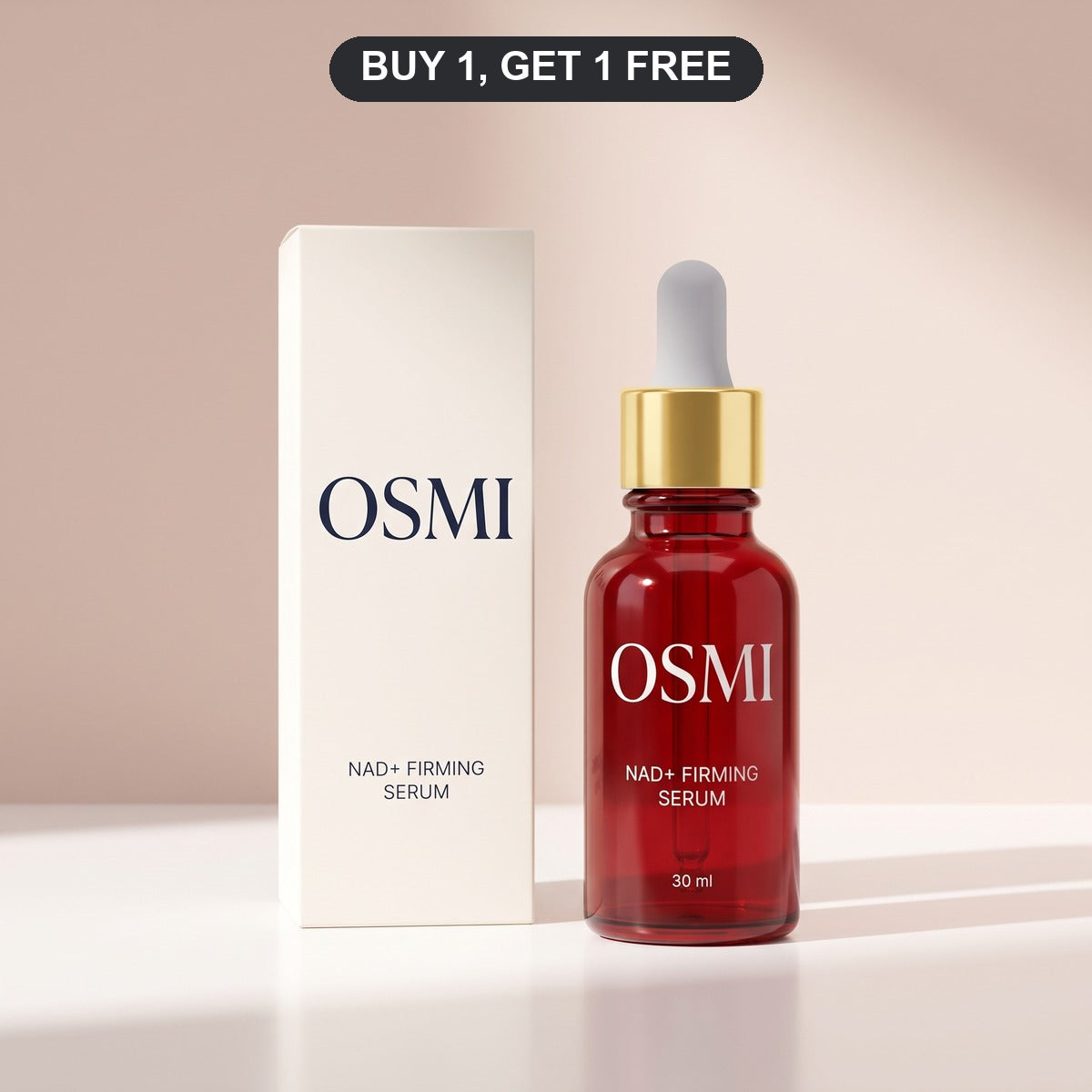 OSMI NAD+ Firming Serum Gold finish