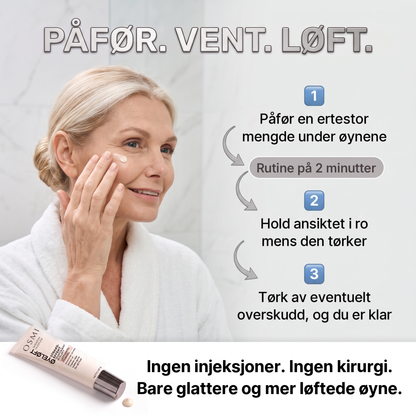 Påfør, vent, løft – tre steg