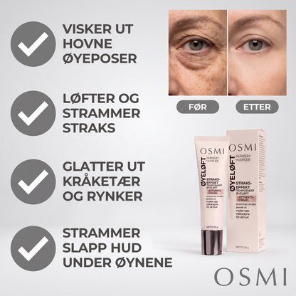 Visker ut hovne øyeposer