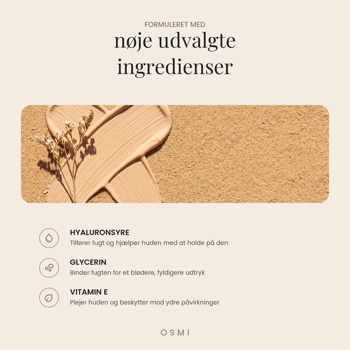 Ingredienser i OSMI foundation